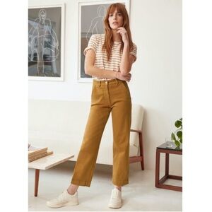 Everlane Women's Straight Leg Pants in Mustard